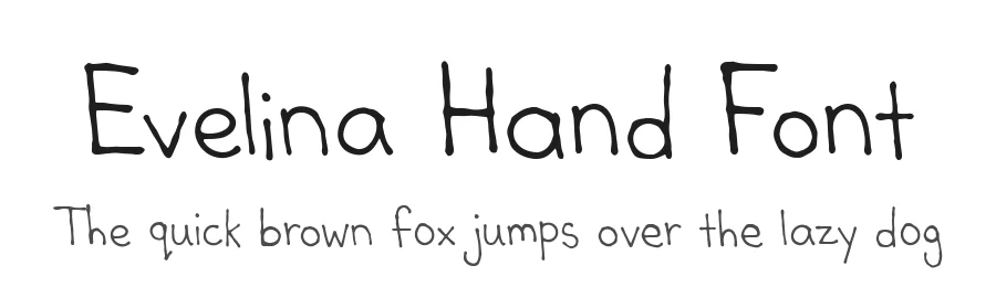 Evelina Hand Font by letterhanna — Script Handwritten Font