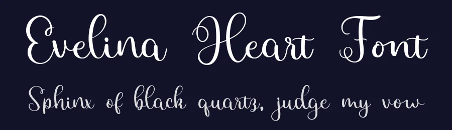 Evelina Heart Font by bearydsgn — Script Handwritten Font — thumbnail 2