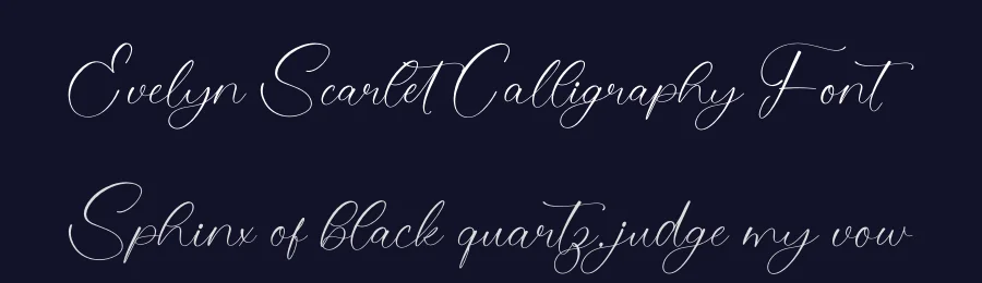 Evelyn Scarlet Calligraphy Font by stylishtype.co — Script Handwritten Font — thumbnail 2