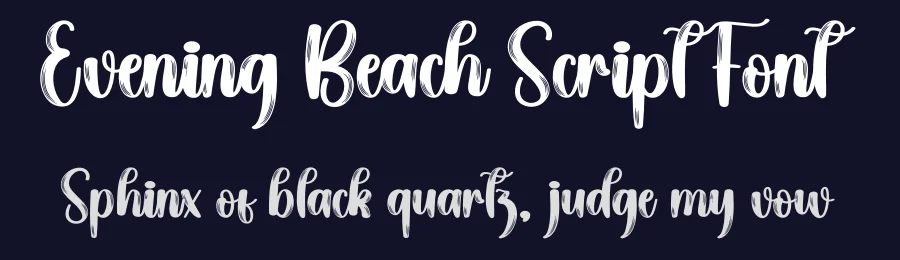 Evening Beach Script Font by creativeletter — Script Handwritten Font — thumbnail 2