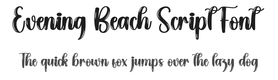Evening Beach Script Font by creativeletter — Script Handwritten Font