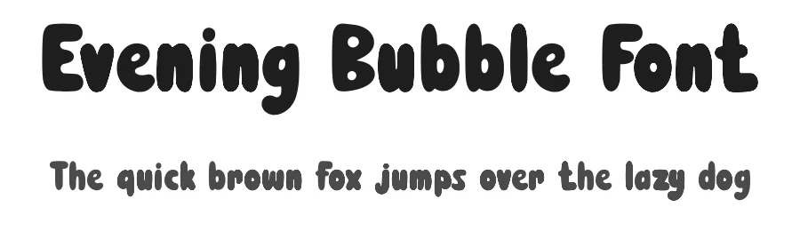 Evening Bubble Font by Siapgraph — Display Font