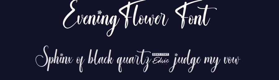 Evening Flower Font by edricstudio — Script Handwritten Font — thumbnail 2