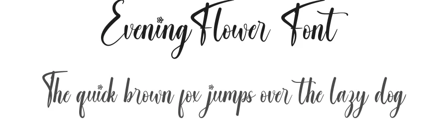 Evening Flower Font by edricstudio — Script Handwritten Font