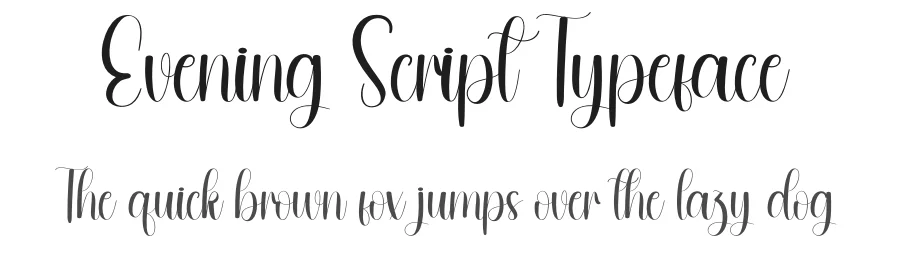 Evening Script Typeface by andikastudio — Script Handwritten Font
