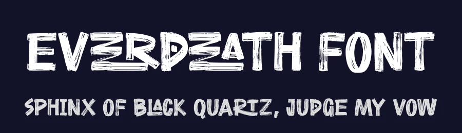 Everdeath Font by Almarkhatype — Display Font — thumbnail 2