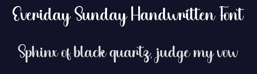 Everiday Sunday Handwritten Font by inermediaSTUDIO — Script Handwritten Font — thumbnail 2