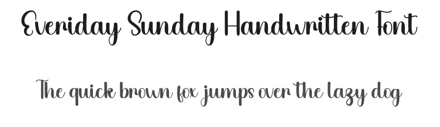 Everiday Sunday Handwritten Font by inermediaSTUDIO — Script Handwritten Font