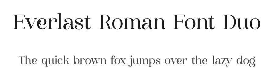 Everlast Roman Font Duo by Storytype — Serif Font