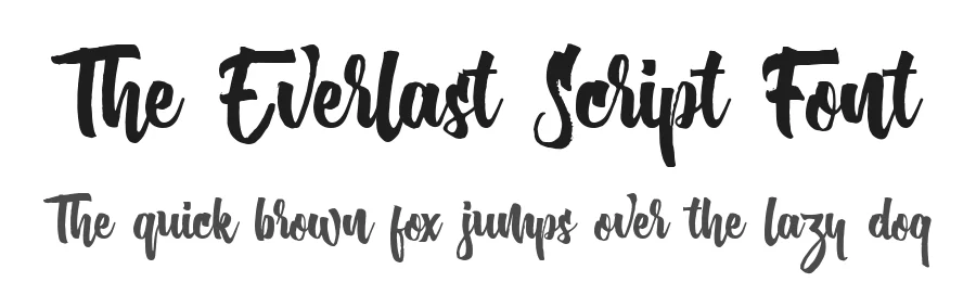 The Everlast Script Font by Typeface — Script Handwritten Font