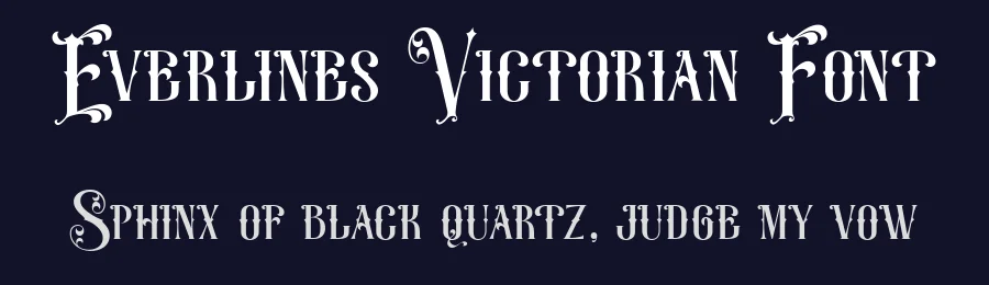 Everlines Victorian Font by TypeClassHeroes — Decorative Font — thumbnail 2