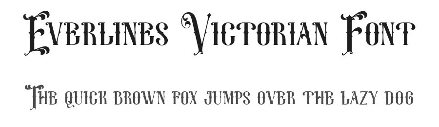 Everlines Victorian Font by TypeClassHeroes — Decorative Font