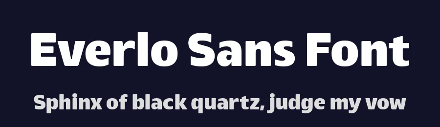 Everlo Sans Font by Four Lines Std — Display Font — thumbnail 2