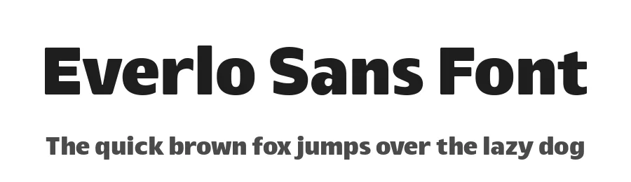 Everlo Sans Font by Four Lines Std — Display Font