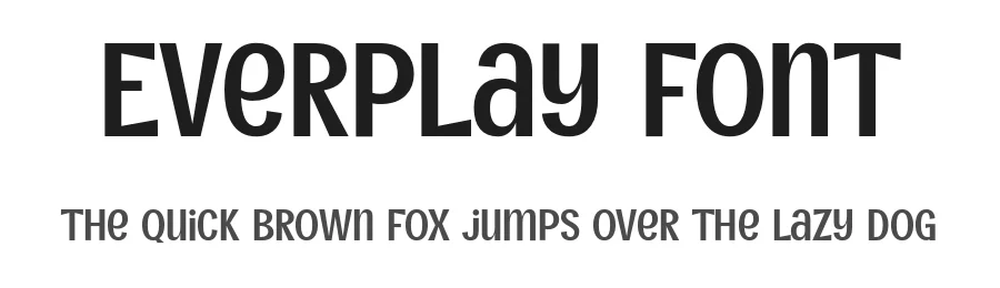 Everplay Font by vpcreativeshop — Display Font