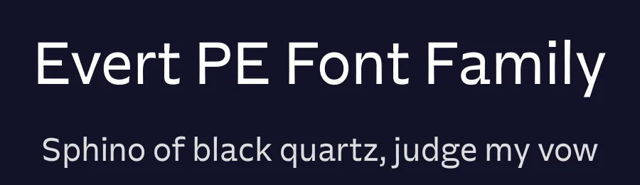 Evert PE Font Family by Foundry5 — Sans Serif Font — thumbnail 2