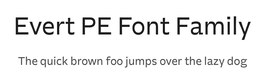 Evert PE Font Family by Foundry5 — Sans Serif Font