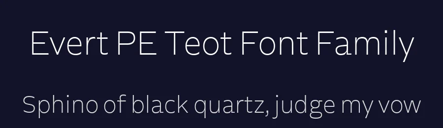 Evert PE Text Font Family by Foundry5 — Sans Serif Font — thumbnail 2