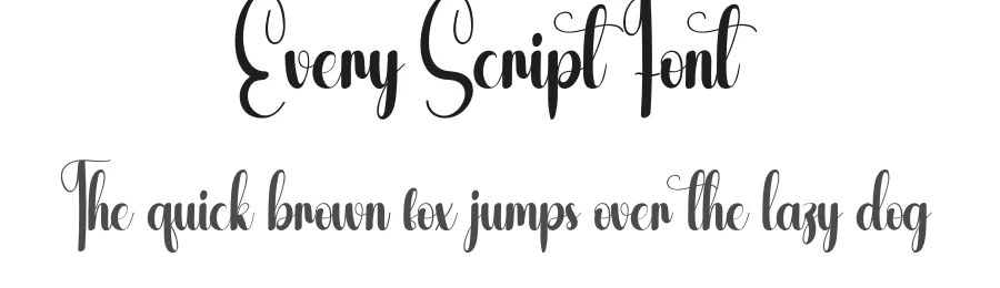 Every Script Font by andikastudio — Script Handwritten Font