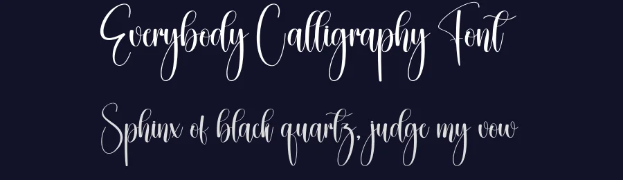 Everybody Calligraphy Font by creativeletter — Script Handwritten Font — thumbnail 2
