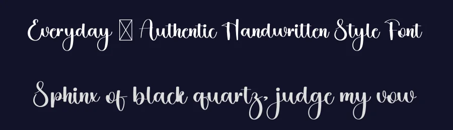 Everyday – Authentic Handwritten Style Font by freshtypeink — Script Handwritten Font — thumbnail 2