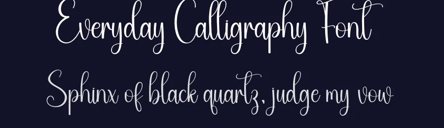 Everyday Calligraphy Font by creativeletter — Script Handwritten Font — thumbnail 2