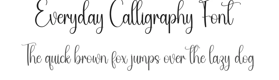 Everyday Calligraphy Font by creativeletter — Script Handwritten Font
