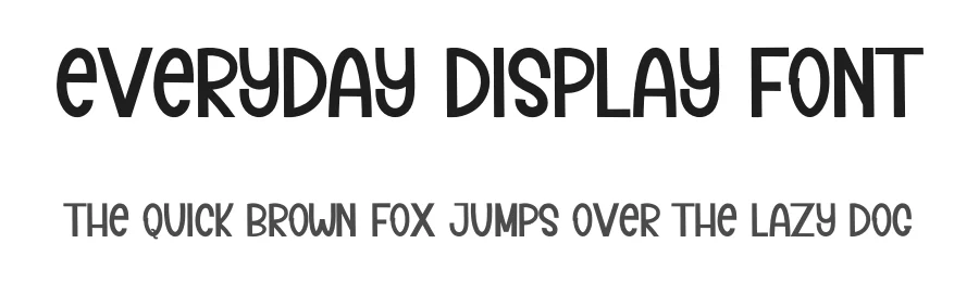 Everyday Display Font by inermediaSTUDIO — Display Font