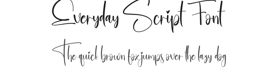 Everyday Script Font by creativeletter — Script Handwritten Font