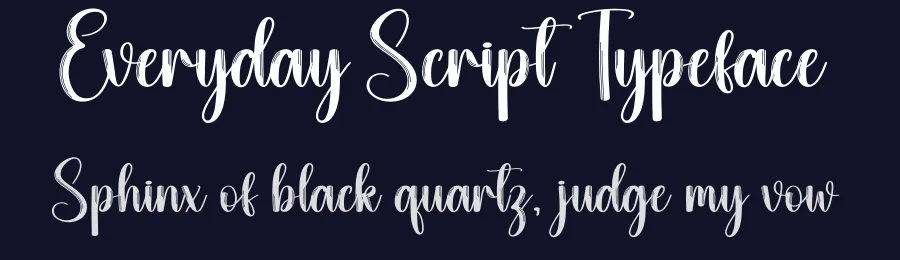 Everyday Script Typeface by creativeletter — Script Handwritten Font — thumbnail 2