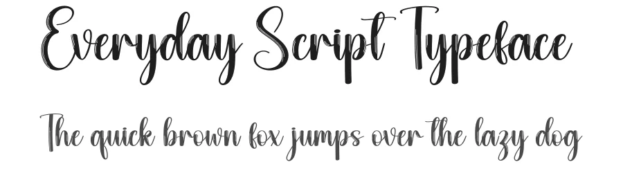 Everyday Script Typeface by creativeletter — Script Handwritten Font