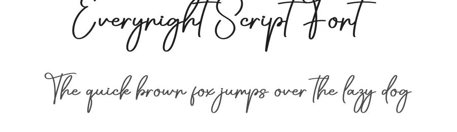 Everynight Script Font by creativeletter — Script Handwritten Font
