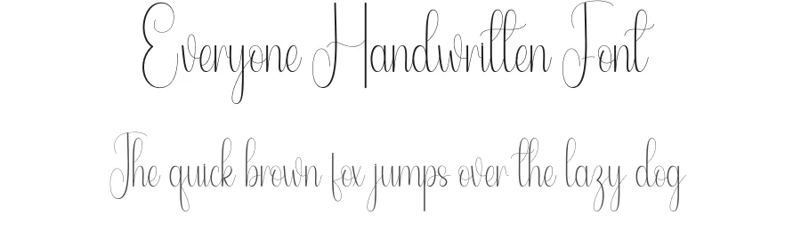 Everyone Handwritten Font by andikastudio — Script Handwritten Font