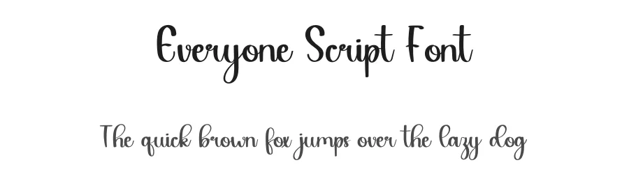 Everyone Script Font by inermediaSTUDIO — Script Handwritten Font
