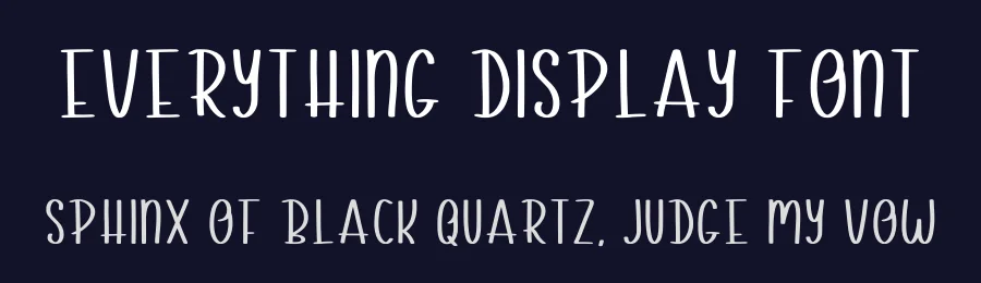 Everything Display Font by Craftedtype — Decorative Font — thumbnail 2