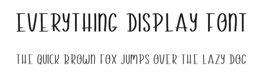Everything Display Font by Craftedtype — Decorative Font