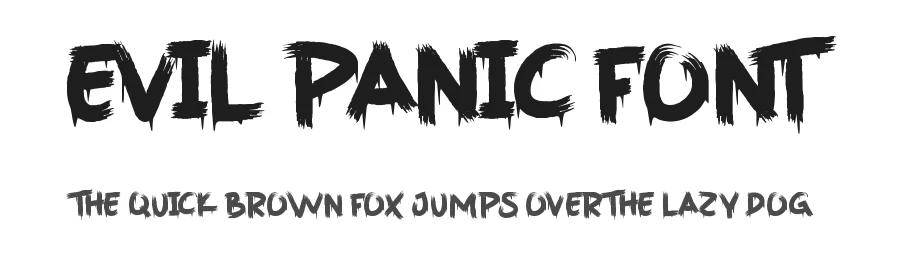 Evil Panic Font by noahtype — Decorative Font