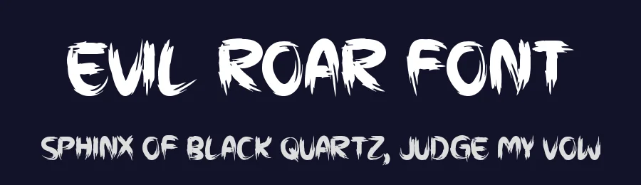 Evil Roar Font by Seemly Fonts — Display Font — thumbnail 2
