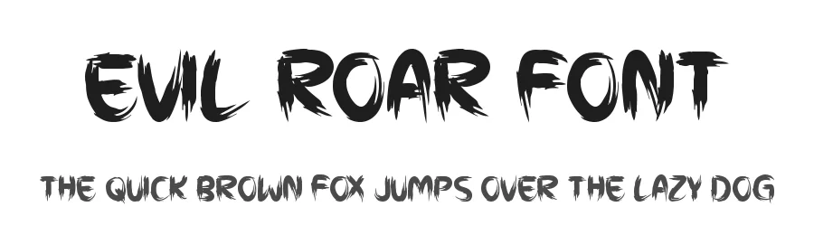 Evil Roar Font by Seemly Fonts — Display Font