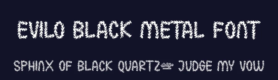 Evilo Black Metal Font by noahtype — Blackletter Font — thumbnail 2