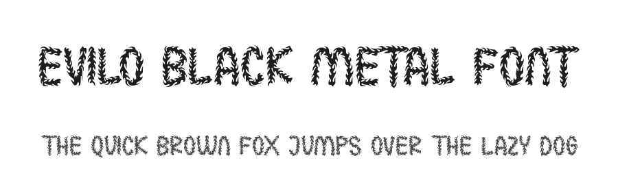 Evilo Black Metal Font by noahtype — Blackletter Font