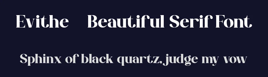 Evithe – Beautiful Serif Font by FlawlessAndCo — Display Font — thumbnail 2