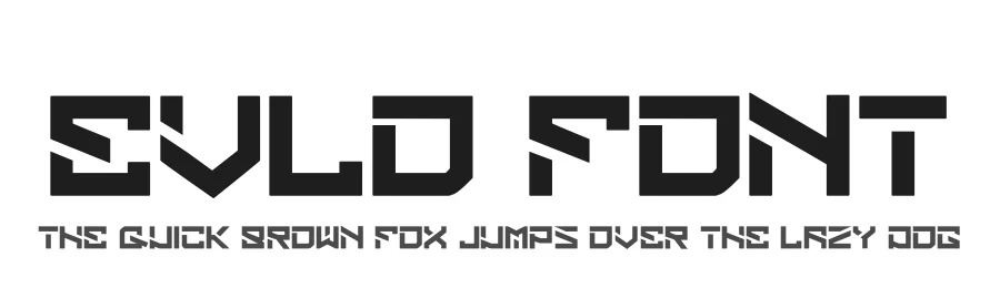 Evlo Font by hayoyuka8 — Display Font