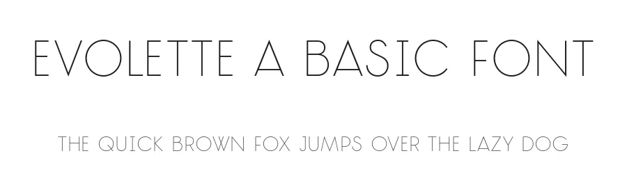 Evolette A Basic Font by Typeface — Sans Serif Font