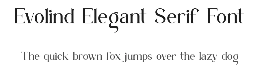 Evolind Elegant Serif Font by ErmediaStudio — Serif Font