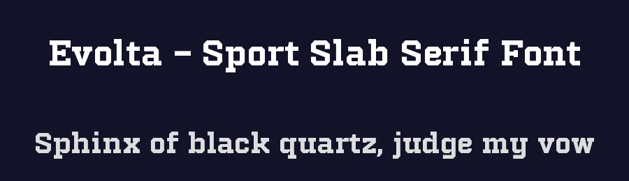 Evolta – Sport Slab Serif Font by Almarkhatype — Slab Serif Font — thumbnail 2