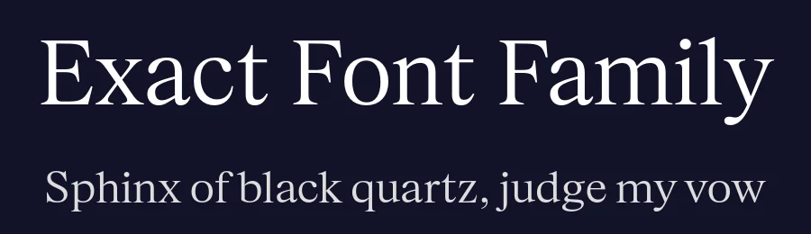 Exact Font Family by Max Phillips — Serif Font — thumbnail 2