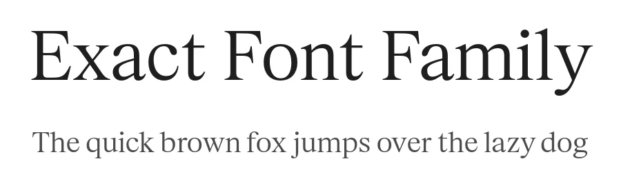 Exact Font Family by Max Phillips — Serif Font
