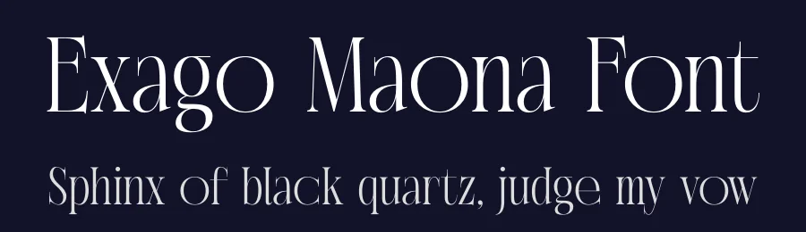 Exago Maona Font by timelesstype.co — Display Font — thumbnail 2