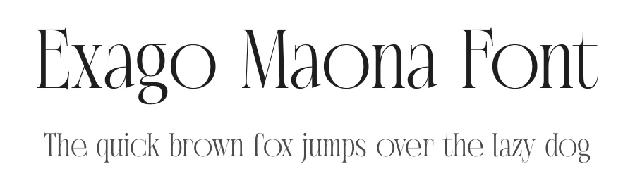 Exago Maona Font by timelesstype.co — Display Font